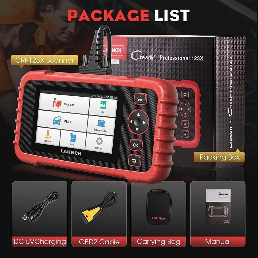 Диагностический сканер LAUNCH CRP123I V3.0 Automotive Scanner Engine ABS SRS TCM