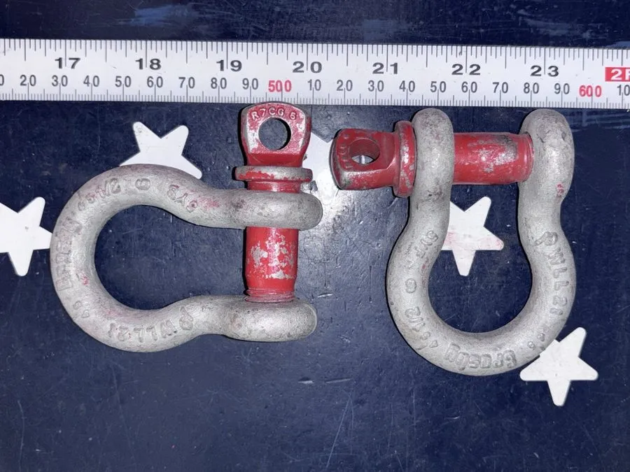 Такелажная скоба CROSBY 1/2” Anchor Galvanized Carbon Shackle with Screw Pin G-2