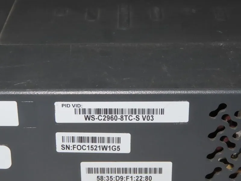 Коммутатор Cisco Catalyst (WS-C2960-8TC-L) 8-Ports External Switch Managed — фото лота 3