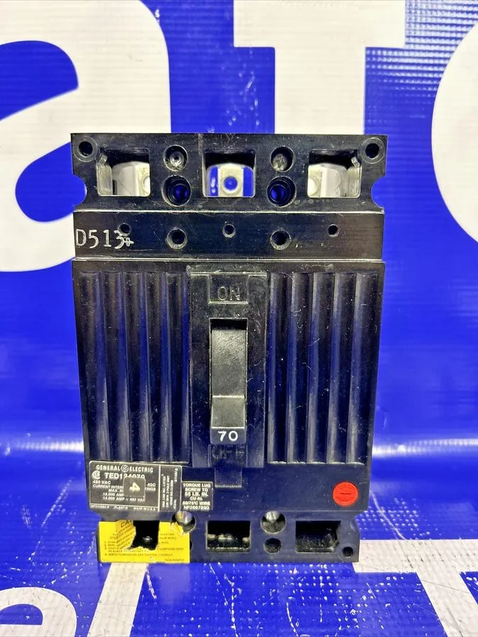 Автоматический выключатель GE TED134070 Circuit Breaker W/ Shunt Trip 70A 3P 480