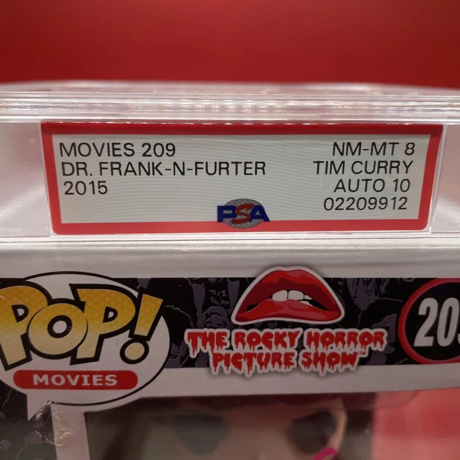 Лабораторный прибор Tim Curry Signed & PSA Encapsulated Dr. Frank-N-Furter Funko — фото лота 1