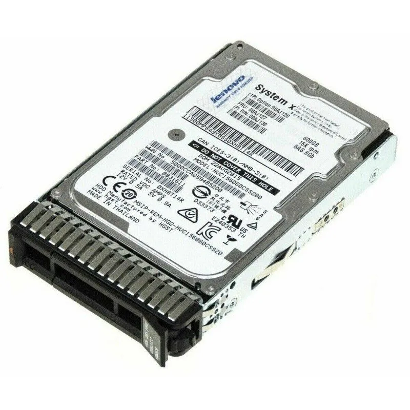 Жёсткий диск Lenovo 600GB 15K 00AJ127 00AJ126 6Gbs 2.5" SAS G3HS X3650 M5 Hard D