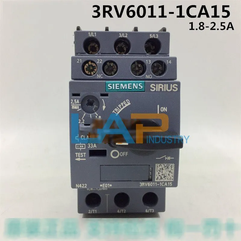 Автоматический выключатель Siemens 3RV6011-1CA15 1.8-2.5A Motor Protection Circu