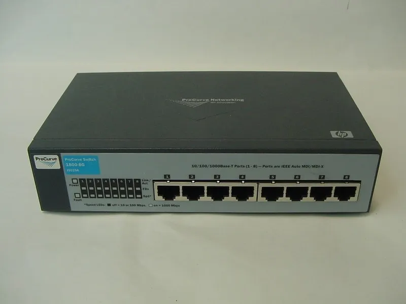 Коммутатор HP PROCURVE SWITCHN 1800-8G J9029A NO POWER CORD INCLUDED