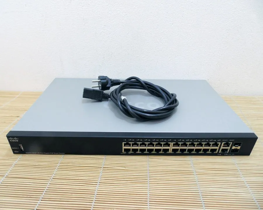 Коммутатор Cisco SG250-26HP-K9 26-Port Managed Gigabit PoE Switch — фото лота 1