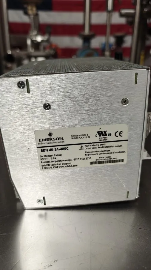 Блок питания SOLA EMERSON SDN 40-24-480C DIN RAIL POWER SUPPLY 24VDC OUTPUT