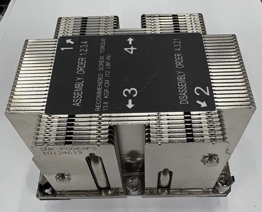 Радиатор Supermicro SNK-P0068PS LGA3647 2U Passive CPU Cooler Heatsink