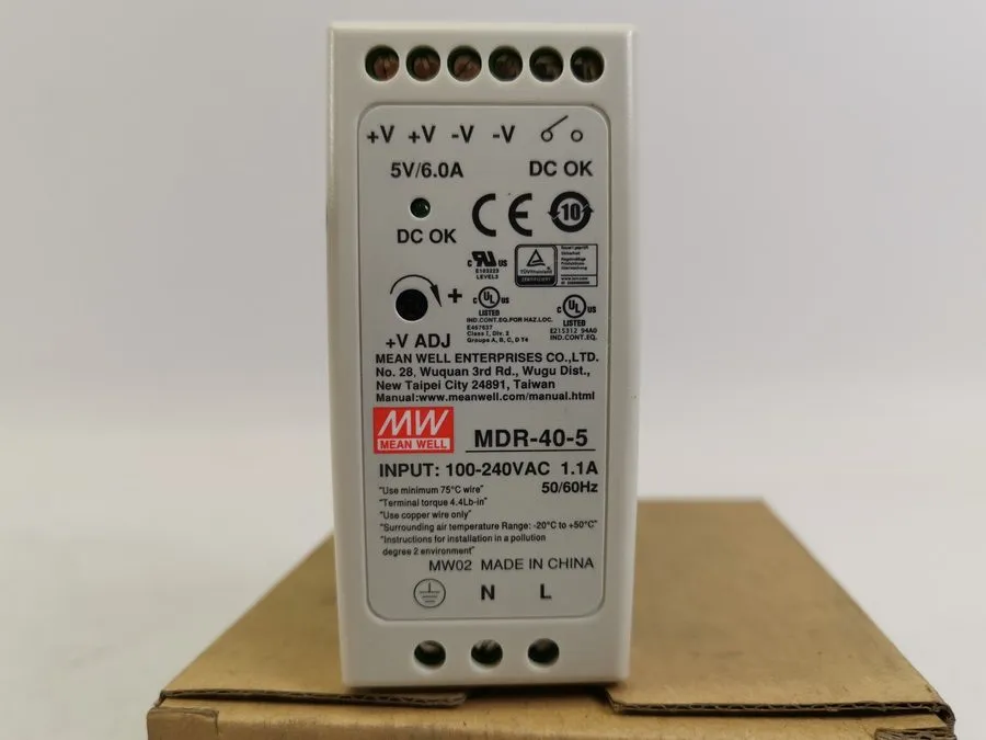 Блок питания MDR-40-5 Single Output Industrial Power Supply 40W 5V DIN Rail