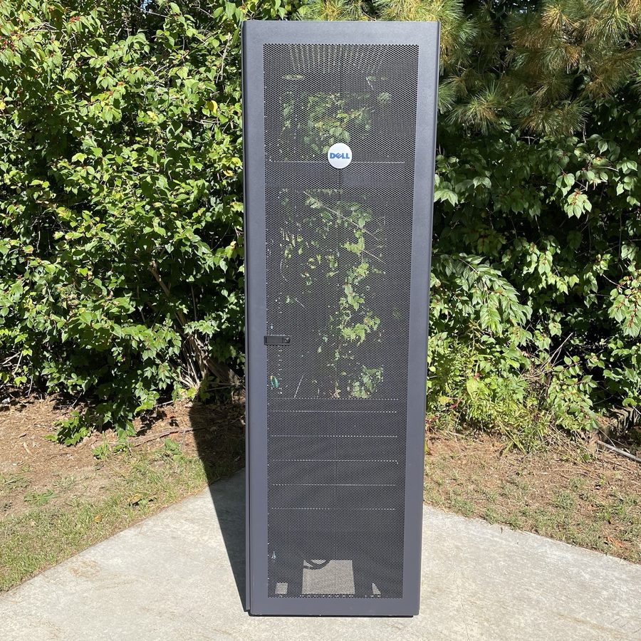 Стойка/шкаф Dell PowerEdge 4210 42U Server Rack Cabinet 0GJ575 w/Sides & PDUs- N — фото лота 1