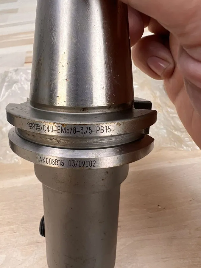 Режущий инструмент YG CAT40 5/8" Endmill Tool Holder 3.75" Projection C40-EM5/8- — фото лота 2