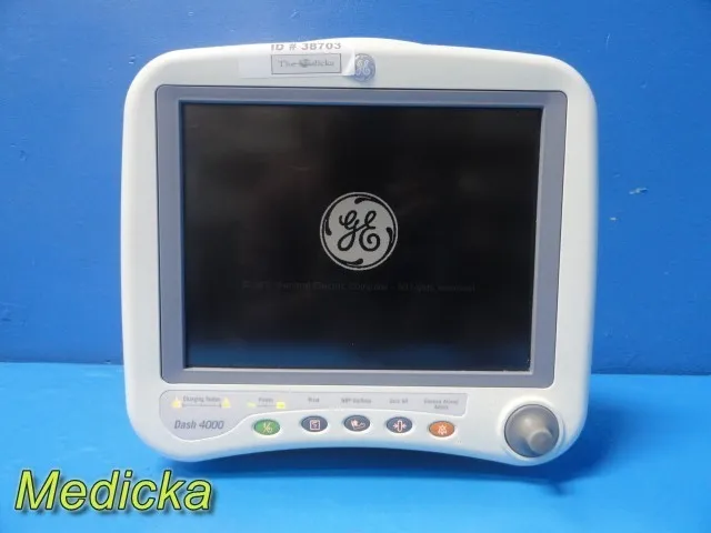 Электрокардиограф GE Dash 4000 Patient Monitor REF 203615-203 ECG/NIBP/SpO2/Temp — фото лота 1