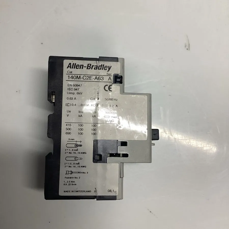 Автоматический выключатель Allen Bradley 140M-C2E-A63 Motor Protection Circuit B — фото лота 1