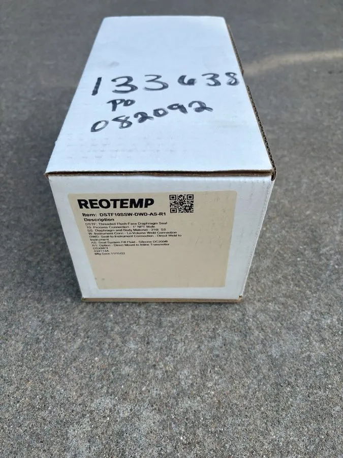 Датчик давления REOTEMP / Yokogawa Pressure Transmitter /Seal DSTF10SSW-DWD-AS-R — фото лота 1
