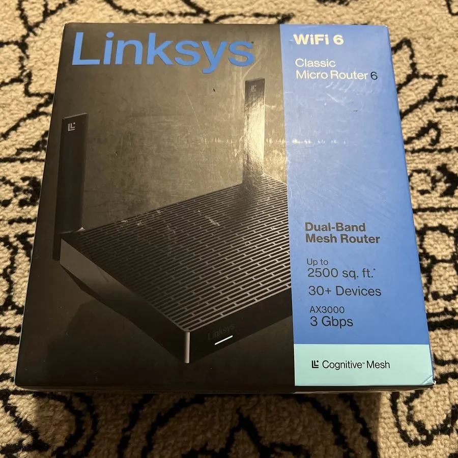 Маршрутизатор Linksys Hydra 6 WiFi 6 Dual Band Mesh Router AX3000 MR2000