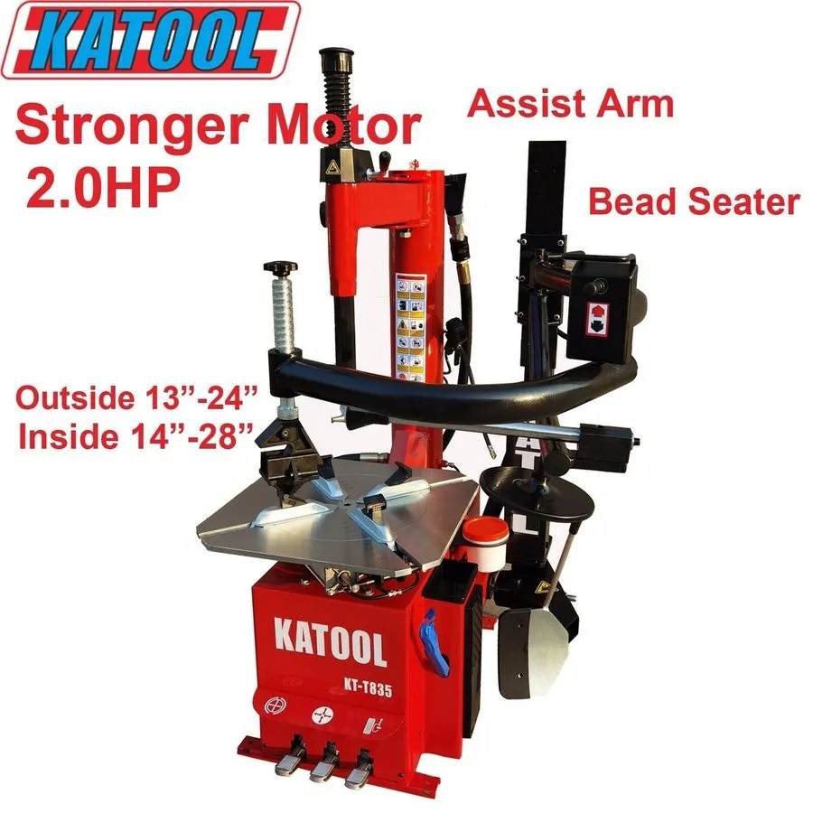 Шиномонтажный станок Tire Changer Machine KT835 Wheel Balancer KT-B760 2.0HP Mot — фото лота 1