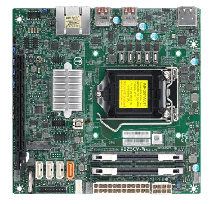 Материнская плата SuperMicro X12SCV-W Motherboard Mini ITX, Comet Lake PCHW480E,