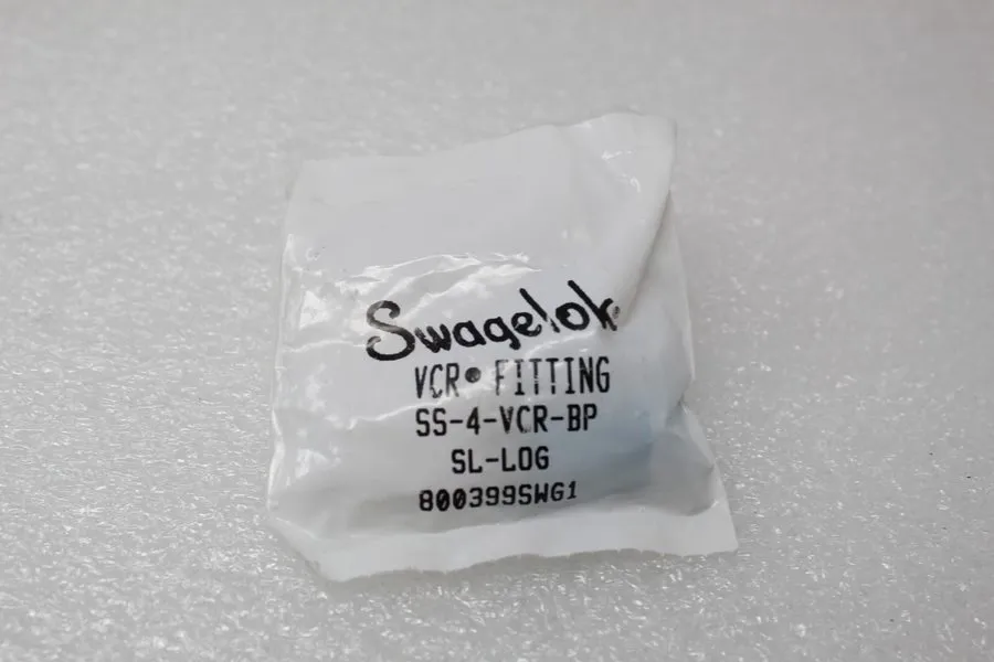 Фитинг Swagelok SS-4-VCR-BP-SL-LOG 316 Stainless Steel VCR Face Seal Fitting FNS — фото лота 1