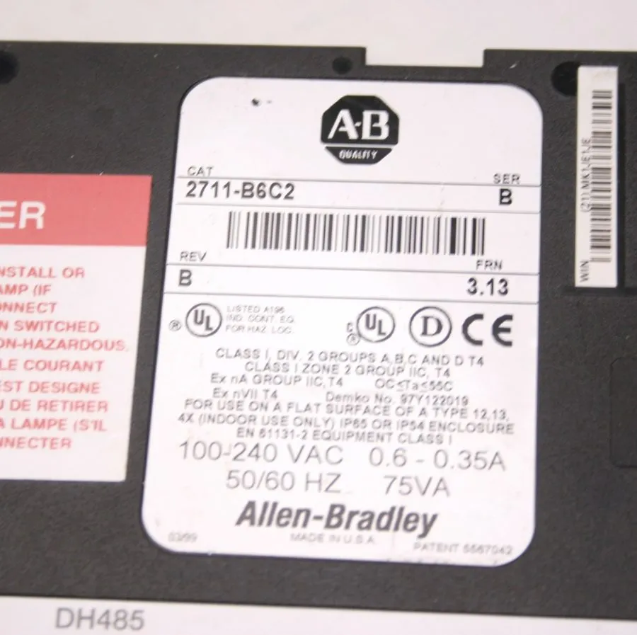 Панель оператора Allen Bradley 2711-B6C2 PanelView 600, Series B, Rev D, Scratch