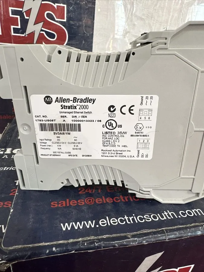 Коммутатор Allen Bradley Static 2000 Unmanaged Ethernet Switch 1783-US08T