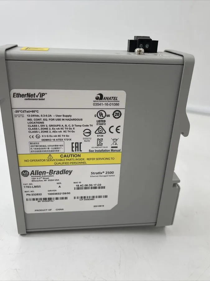 Коммутатор Allen Bradley 1783-LMS5 Stratix 2500 Switch 5 Port Lightly Managed
