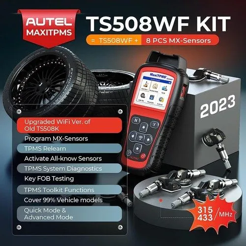 Диагностический сканер Autel MaxiTPMS TS508WF Kits TPMS Programming Scanner & TP — фото лота 1
