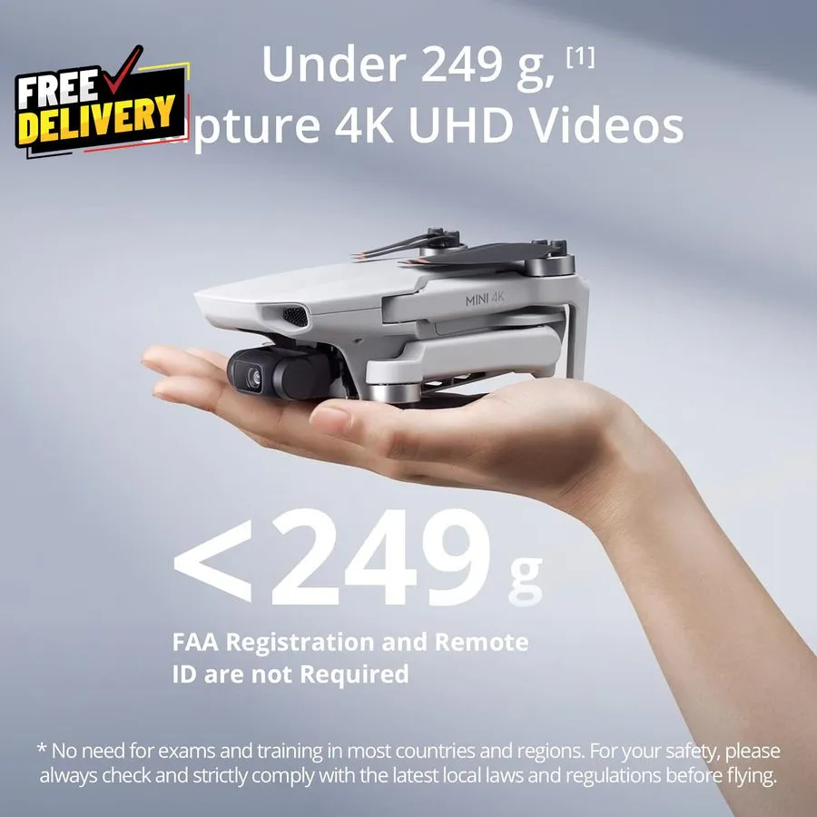 Дрон Mini 4K Drone w 4K UHD Camera 3-Axis Gimbal 10Km Transmission 31-Min Flight
