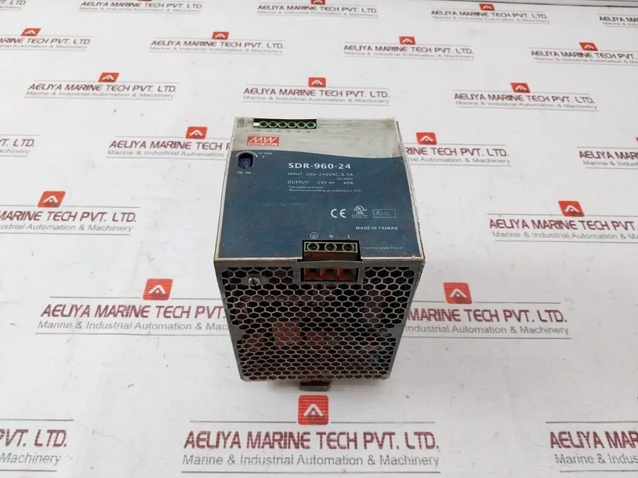 Блок питания MEAN WELL SDR SDR-960-24 DIN Rail Enclosed Power Supply 24VDC 40A 9