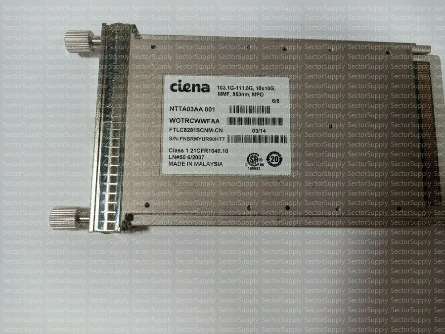 Трансивер NTTA03AA 001 CIENA CORPORATION CFP TRCVR ACTIVFLEX 6500 TRANSCEIVER 10