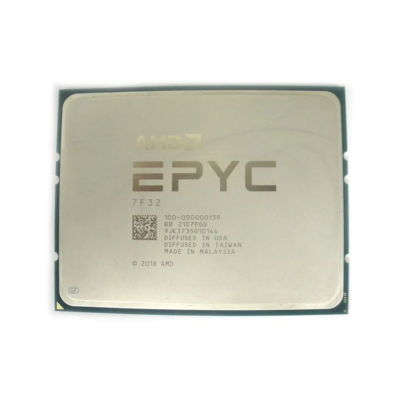 Процессор AMD EPYC 7F32 CPU processor 8 cores 16 threads 3.7GHZ up to 3.9GHZ 180