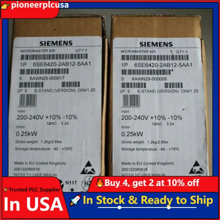 Частотный преобразователь Siemens MICROMASTER420 without filter 6SE6420-2AB12-5A