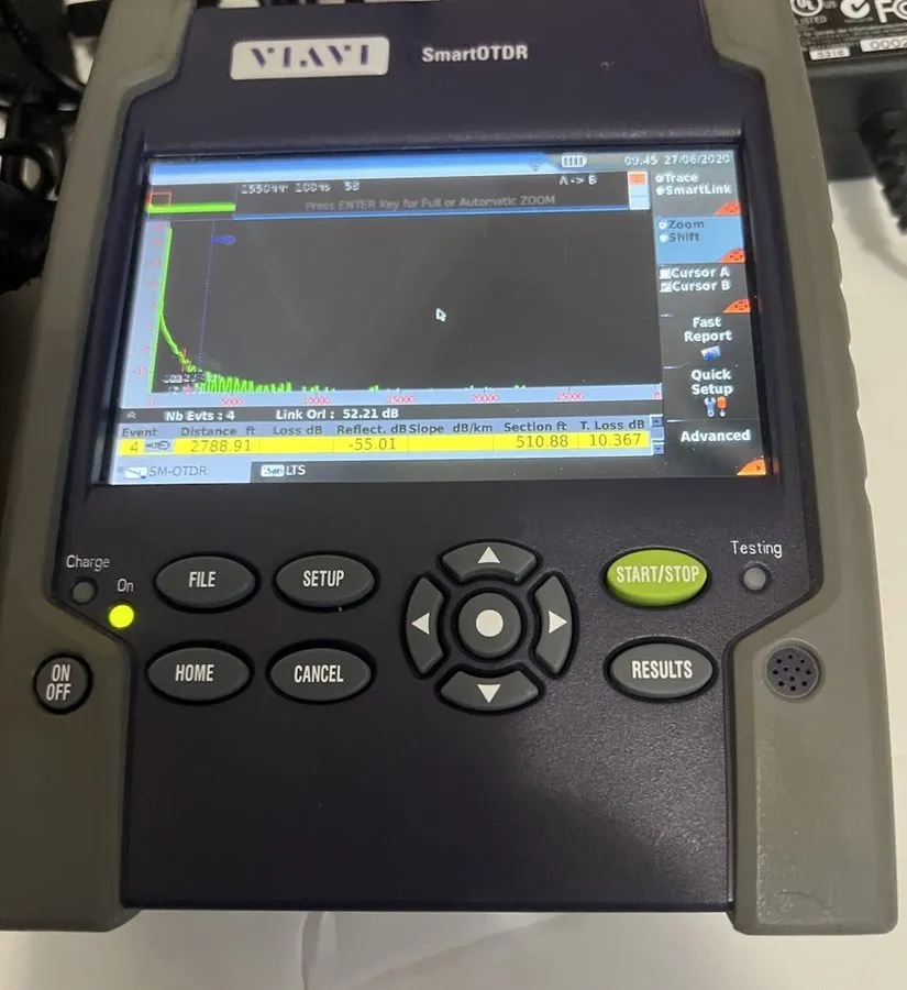 Тестер JDSU VIAVI E126A SM OTDR EXPERT 1650NM SMART TEST HANDHELD FIBER TESTER 1 — фото лота 2