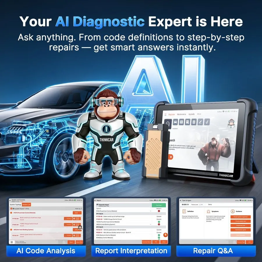 Видеоэндоскоп ThinkScan 689BT PRO OBD2 Diagnostic Topology Map Tkey 101 + Tes102