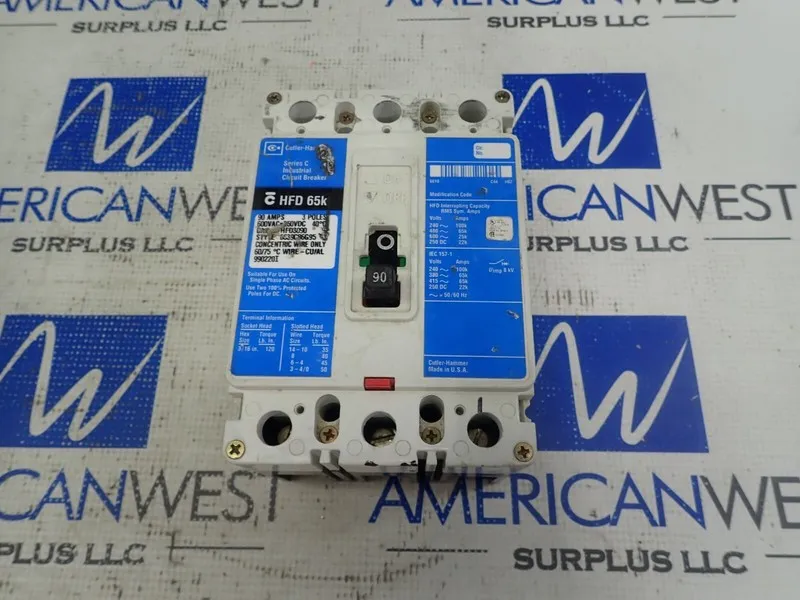 Автоматический выключатель Square D HFD3090 Circuit Breaker 90A 480V 3P 65k 90 A