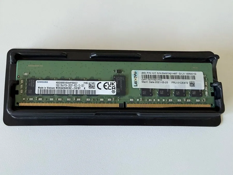 Модуль памяти SAMSUNG M393A2K40CB2 16GB 1Rx4 PC4-2666 DDR4 2666Mhz RDIMM HP P/N