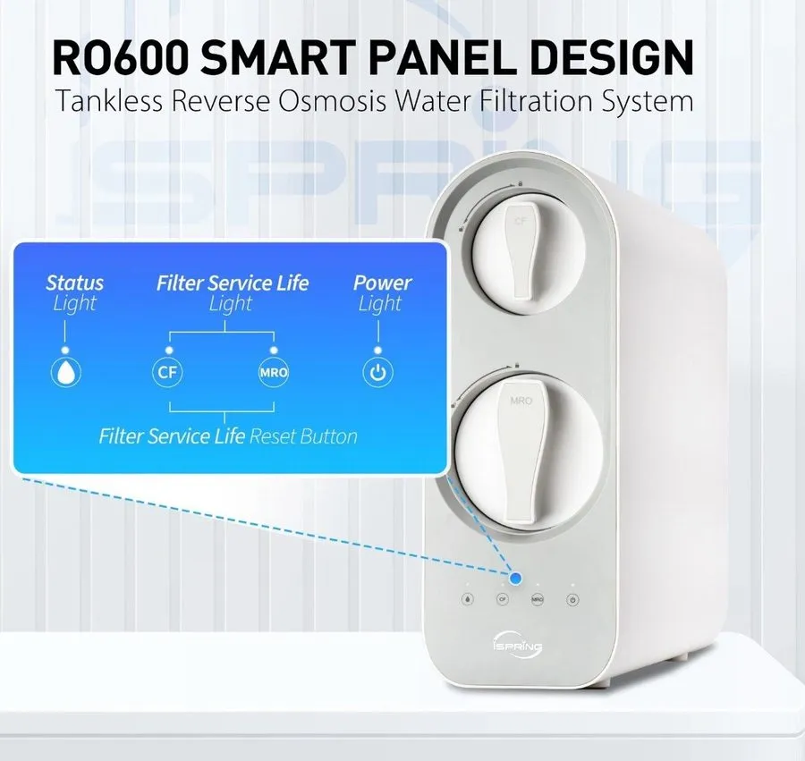 Насос iSpring RO600ORB Tankless RO Reverse Osmosis Water Filtration System, 600  — фото лота 2
