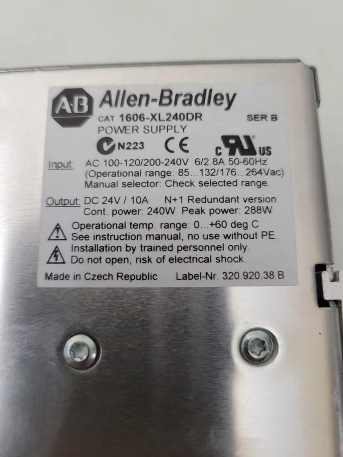 Блок питания ALLEN-BRADLEY 1606-XL240DR 24VDC POWER SUPPLY