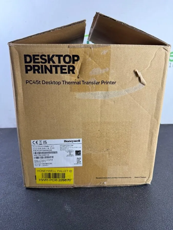 Принтер этикеток Honeywell PC45t Thermal Transfer 300dpi Label Printer PC45T0000 — фото лота 1