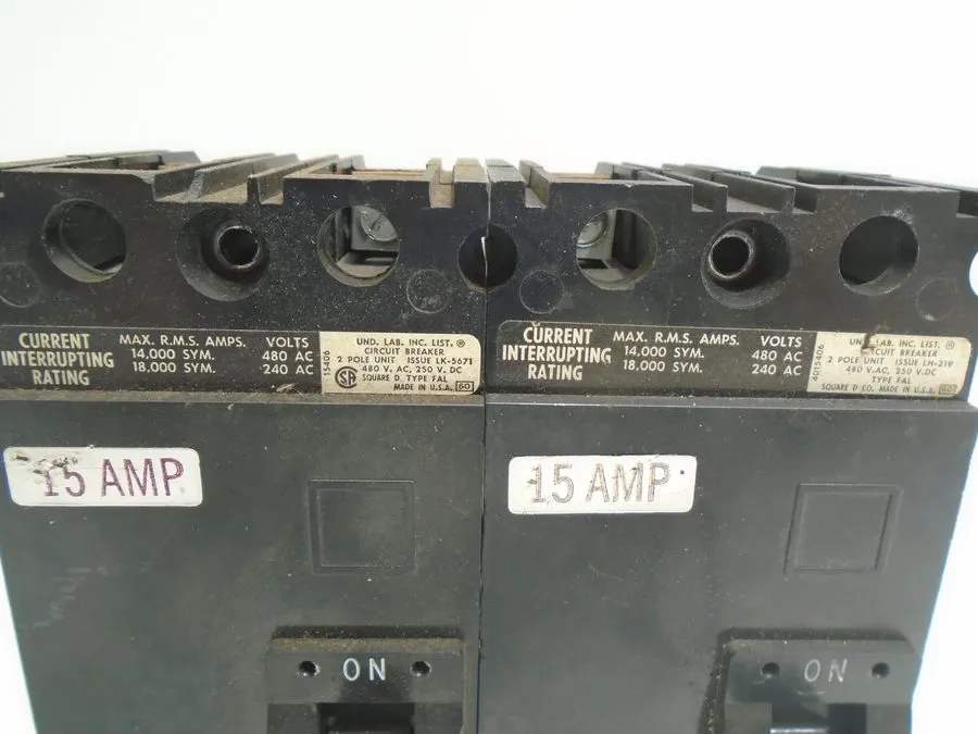 Автоматический выключатель Square D FAL24015 Molded Case Circuit Breaker 480V, 1