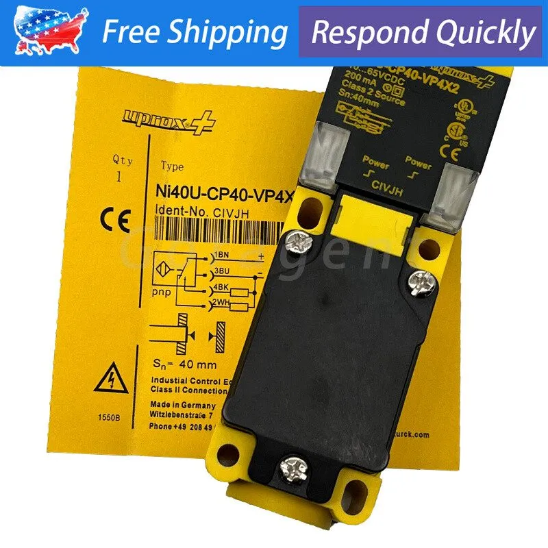 Датчик приближения TURCK NI40U-CP40-VP4X2 PROXIMITY SWITCH SENSOR 10-65VDC UNMP