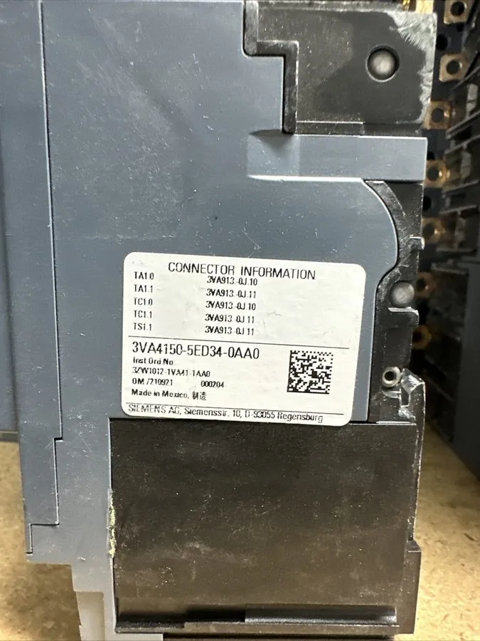 Автоматический выключатель Siemens 3va4150-5ed34-0aa0 50amp circuit breaker type