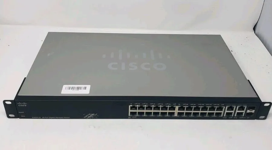Коммутатор Cisco 28-Port GbE 2xSFP PoE 180W Managed Switch SG300-28P