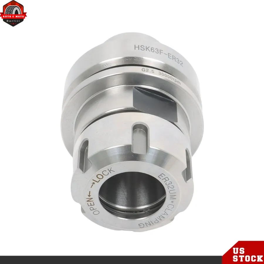 Режущий инструмент Short Style HSK63F ER32 Collet Chuck G2.5 24k RPM Tool Holder — фото лота 2