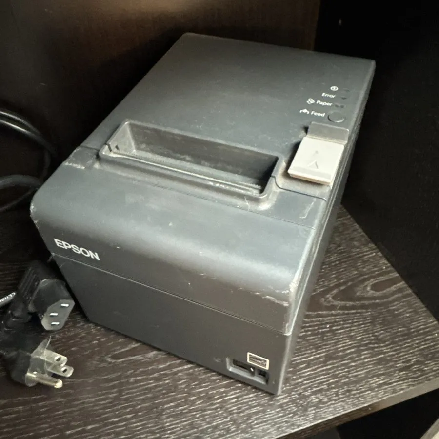 Принтер чеков Epson TM-T20II M267E Thermal Receipt Printer POS USB Ethernet RS23 — фото лота 1