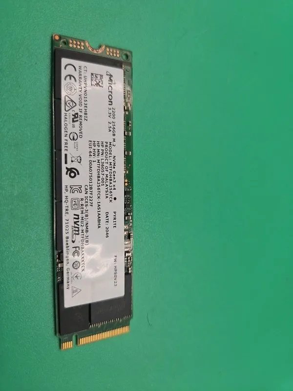 SSD-накопитель Micron 2200S 256GB M.2 2280 NVMe PCIe Gen3 x4 SSD MTFDHBA256TCK — фото лота 1