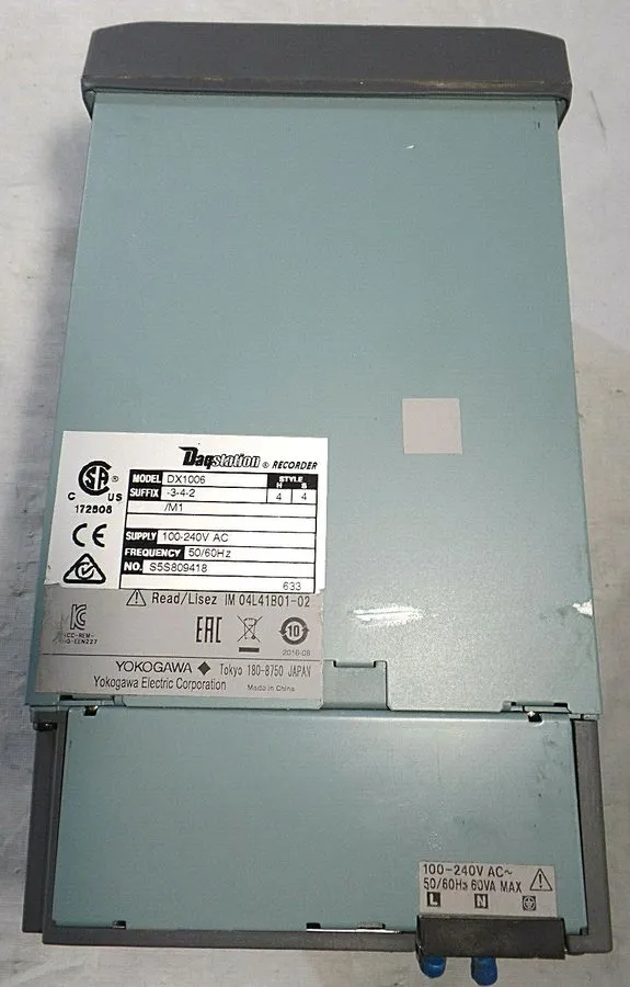 Регистратор DX1006-3-4-2 Yokogawa Chart Recorder, 6 Input — фото лота 3