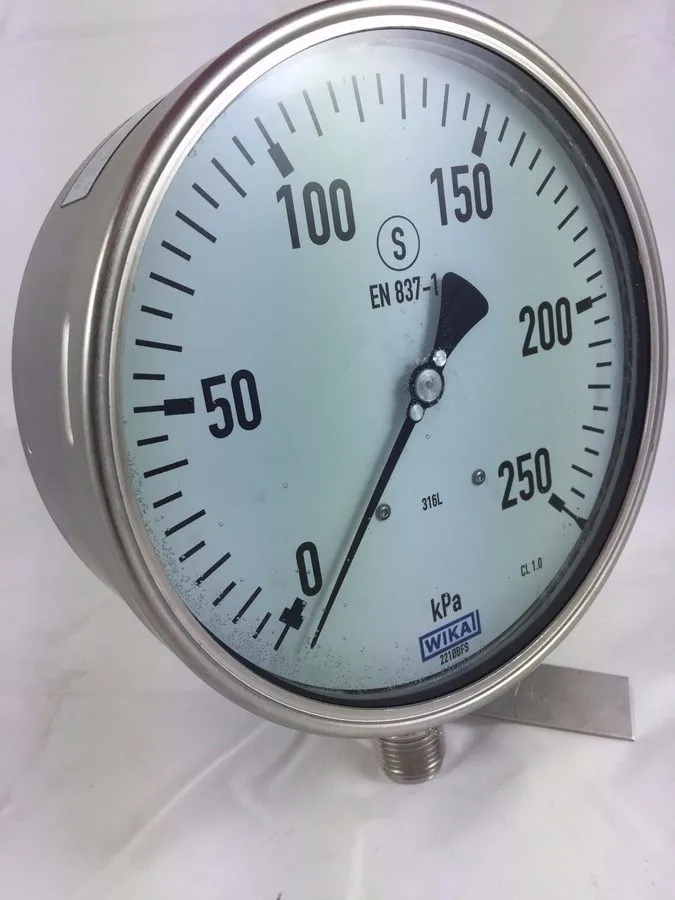 Трубопроводная арматура WIKA PN 0528 8962 MN 9682293 Pressure GAUGE 160mm 232.50 — фото лота 1