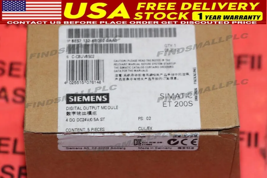 Модуль ввода-вывода 6ES7132-4BD02-0AA0 Siemens ET 200S Digital Output 24 V DC / 