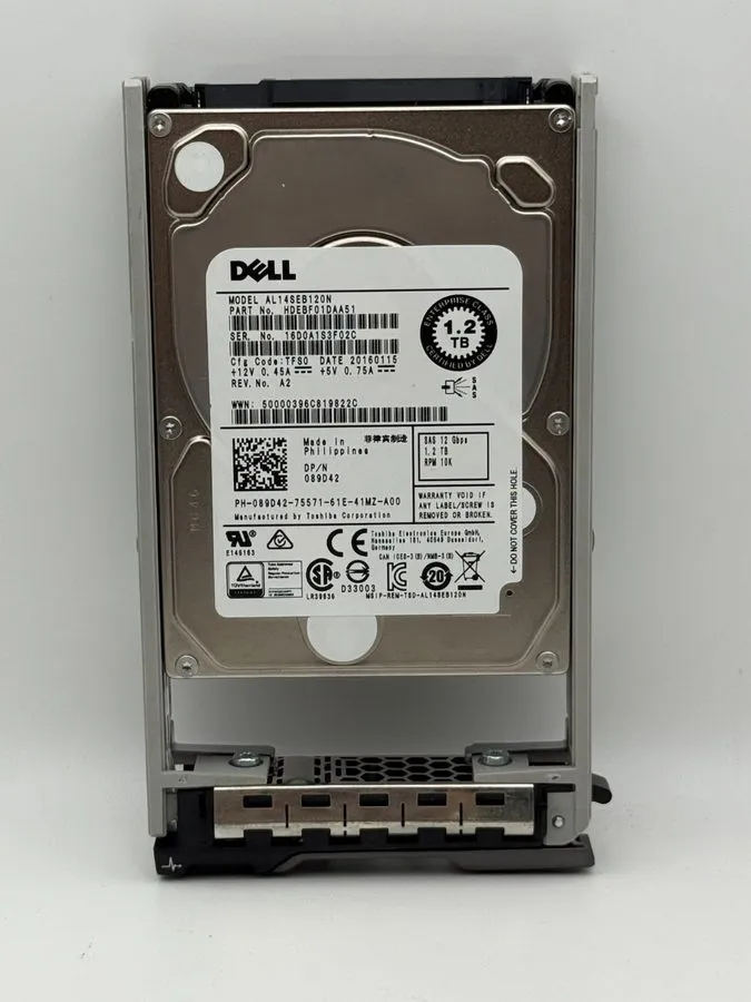 Жёсткий диск DELL 089D42 1.2TB 12G 10K SFF 2.5in SAS AL14SEB120N 89D42 HDD HARD