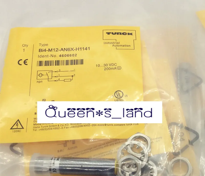 Датчик приближения Turck Bi4-M12-AN6X-H1141 Proximity Sensor, 4mm SN, 10-30VDC, 