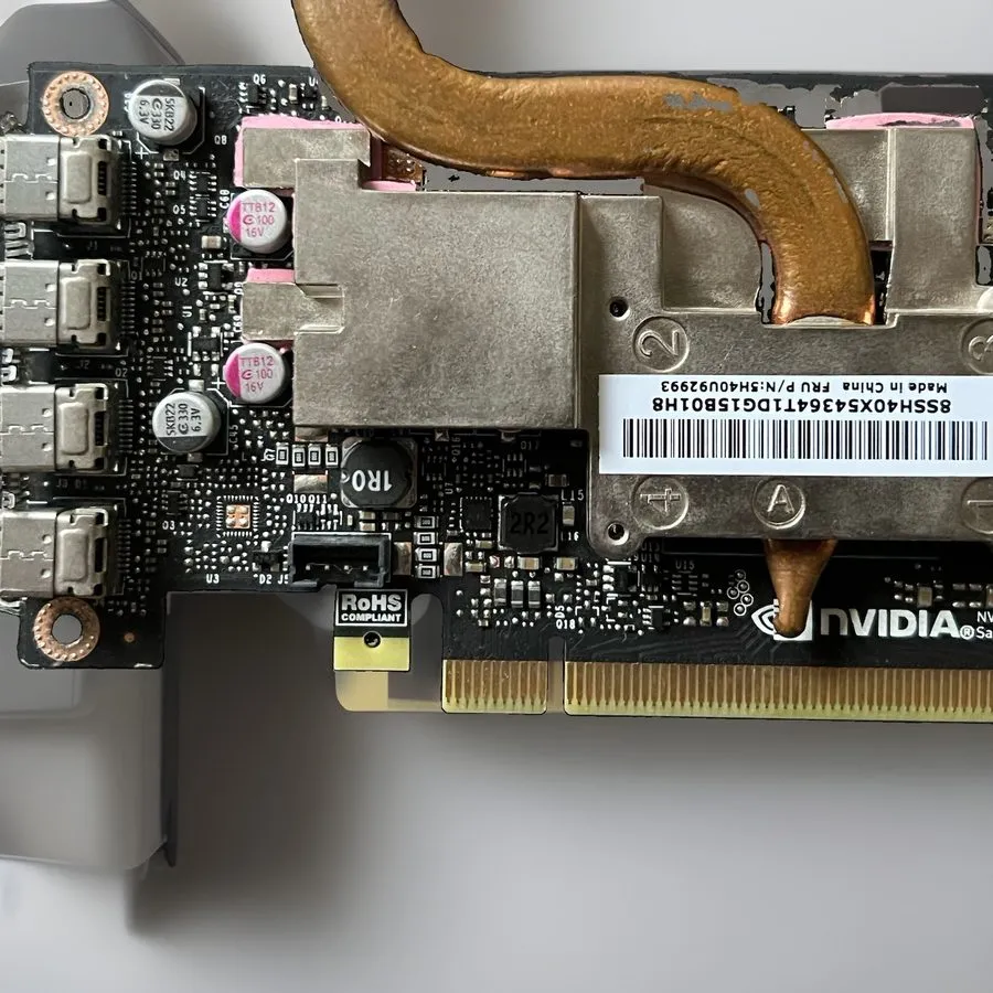 GPU-ускоритель NVIDIA Quadro P1000 4GB GDDR5 PCIe x16 5H40U92993 (699-5G178-0502 — фото лота 4